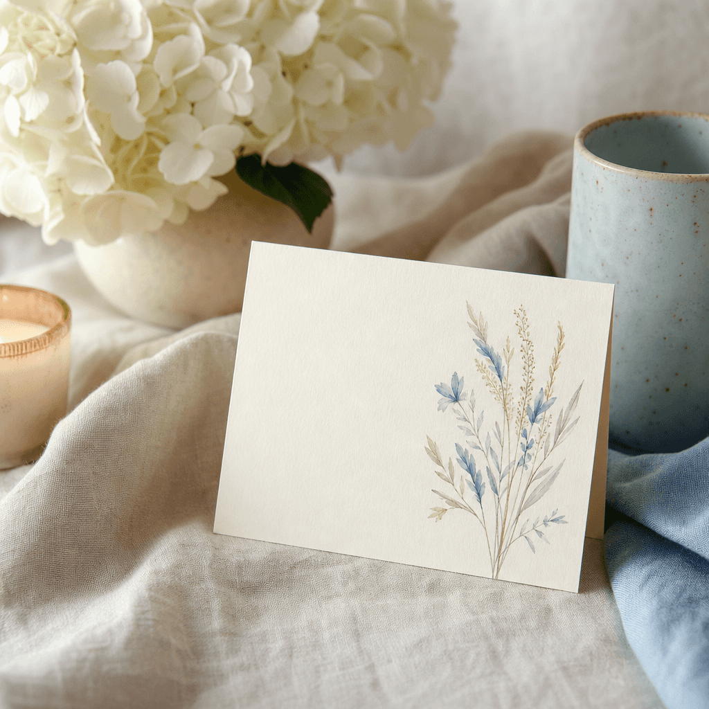 Warm note scene for thank you messages
